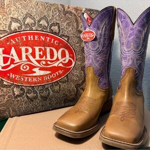 Laredo Women's Mara Tan Square Toe Western Boots